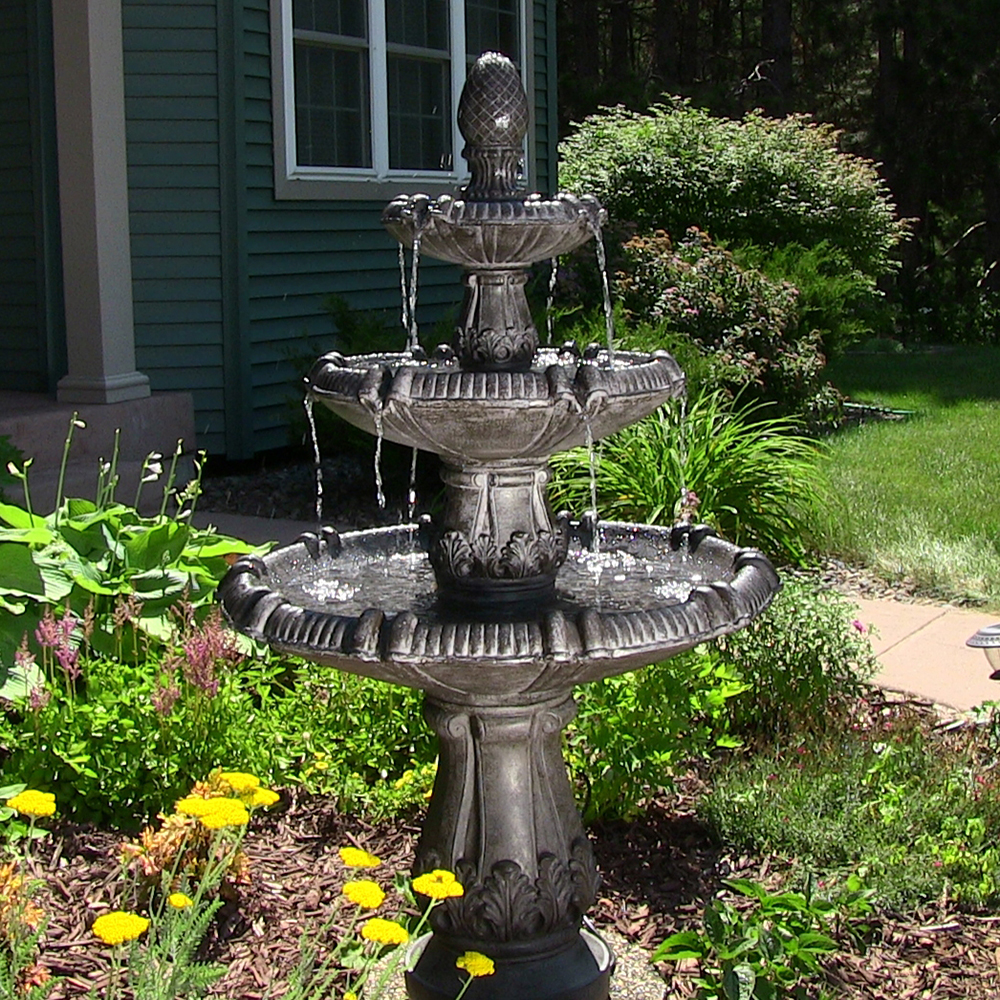 bronze small size garden fountain